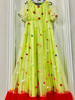 Picture of New Green and red floral  long frock