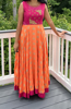 Picture of Orange and pink Anarkali