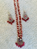 Picture of Beads guttapusalu mini haram with detachable Victorian pendants and earrings