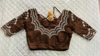 Picture of Brown Designer Blouse with Chamki Work