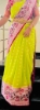 Picture of Parrot Green and pink saree with paithani border