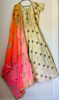 Picture of Benaras long frock with dupatta