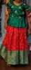 Picture of Red and green silk lehenga 6-7y