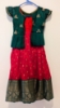 Picture of Red and green silk lehenga 6-7y