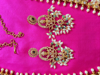 Picture of Trending balaji guttapusalu necklace along with earrings