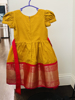 Picture of Yellow and Green Combo pattu frocks 2-3y