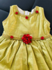 Picture of Yellow and Green Combo pattu frocks 2-3y