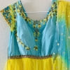 Picture of Beautiful blue and yellow work dress