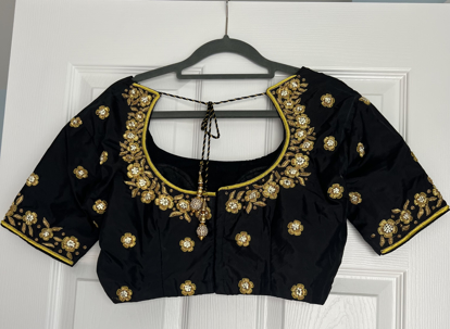 Picture of Black zardosi work blouse