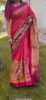 Picture of Magenta pink Kuppadam  saree with pochampalli Ning border  with blouse