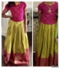 Picture of Benaras lehanga with beautiful pure silk work blouse 8-10y