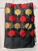 Picture of Black and red chanderi cotton saree
