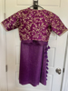 Picture of Purple Fancy Saree with Heavy Work Blouse