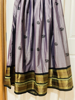 Picture of Lavender and black Paithani Soft silk with meenakari border lehenga set
