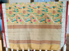 Picture of Soft silk paithani saree with  2 blouses-chaniyacholi deep cut designer styled blouse