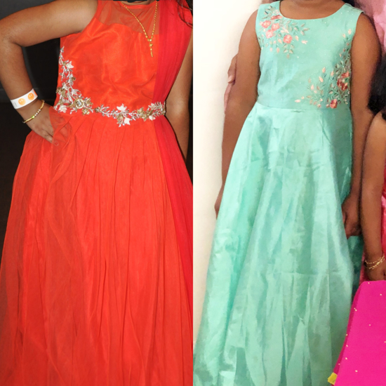 Picture of Long Gowns combo 8-10y