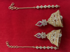 Picture of New traditional bridal Diamond jhumkas with mati