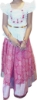 Picture of Pink Langa with maggam blouse 8-10y