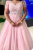 Picture of Baby pink partywear long gown