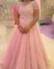 Picture of Baby pink partywear long gown