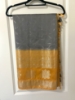 Picture of Pattu  saree with silver zari in unique gray and yellow combination