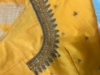 Picture of Pattu  saree with silver zari in unique gray and yellow combination