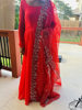 Picture of Georgette long frock with organza dupatta