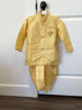 Picture of Combo of Blue Dhoti and yellow dhoti set 1-2y