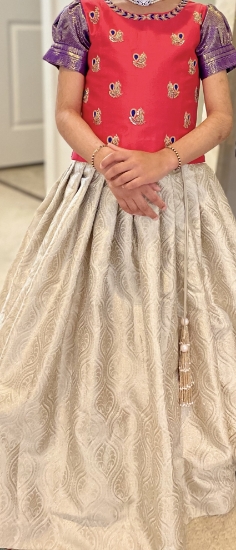 Picture of Samta and shruthi Benaras lehenga 8-10y