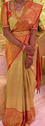 Picture of Bridal pure Kanchi pattu Handloom saree