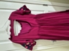 Picture of Magenta high low embroidered dress