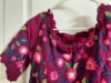Picture of Magenta high low embroidered dress