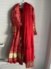 Picture of Red Bandhej lehenga (with dupatta)