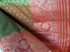 Picture of New Semi pattu silk saree with maggam work blouse