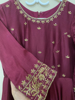 Picture of Chanderi Silk maggam work long Frock