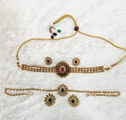 Picture of Beautiful Chokers combo(Antique and gold finish)