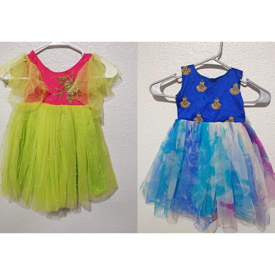 Picture of cute customised frocks combo 1y