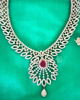 Picture of American Diamond Necklace with Earrings