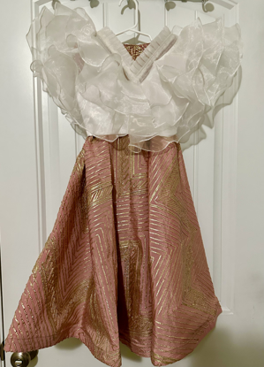 Picture of Gotapatti Lehenga with ruffle top 4-5y