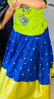 Picture of Blue & Green Pattu langa 2y - 3y