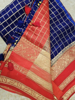 Picture of Royal blue Semi Silk Saree