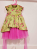 Picture of Yahvi Designs - Raw silk With Netted layered Frock 2-3y
