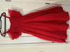 Picture of Red knee length gown 12-15y