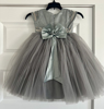 Picture of Gray embroidered tulle dress 2-3  yrs