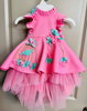 Picture of Baby pink party wear frock 2-3y