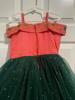 Picture of Peach and green frock - 5-6yr