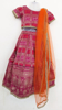 Picture of Dola silk croptop lehanga with dupatta 5-6Y