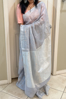 Picture of Linen Saree with Pure Raw Silk Blouse
