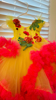 Picture of Yellow applique work frock 1y