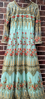 Picture of Sage green embroidered Anarkali 3pc set